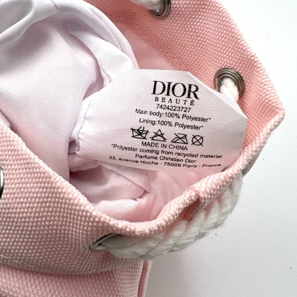 Dior Mini Pink Drawstring Bucket Bag - Picture 7 of 10